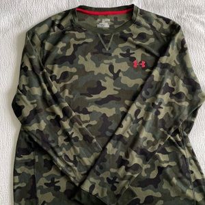 Camouflage UA Under Armour Loose Fit Long Sleeve T-shirt thermal ColdGear 3xl